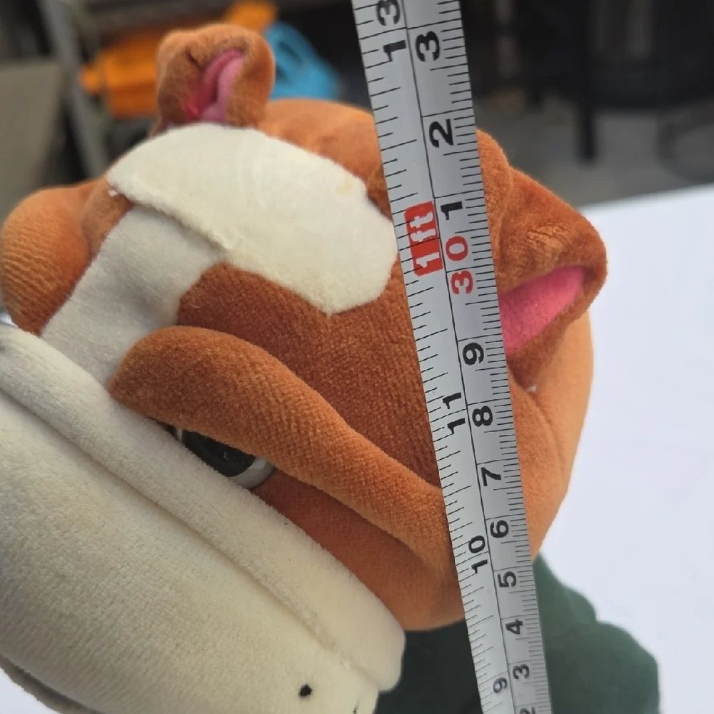 Green and Brown Dog Plush Toy